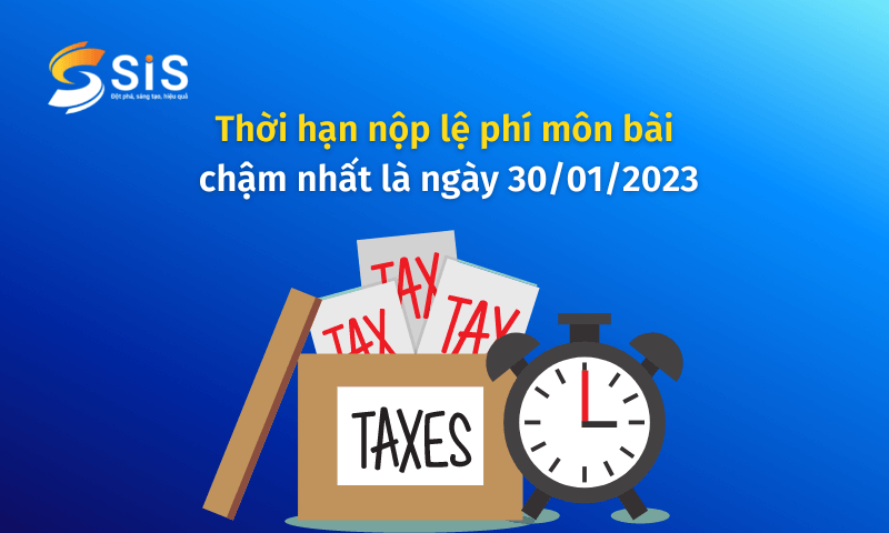 Thời hạn nộp lệ ph&iacute; m&ocirc;n b&agrave;i chậm nhất l&agrave; ng&agrave;y 30/01/2023