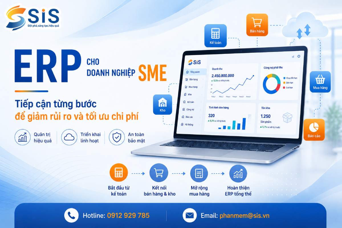 ERP cho doanh nghiệp SME: Không cần triển khai toàn bộ ngay từ đầu