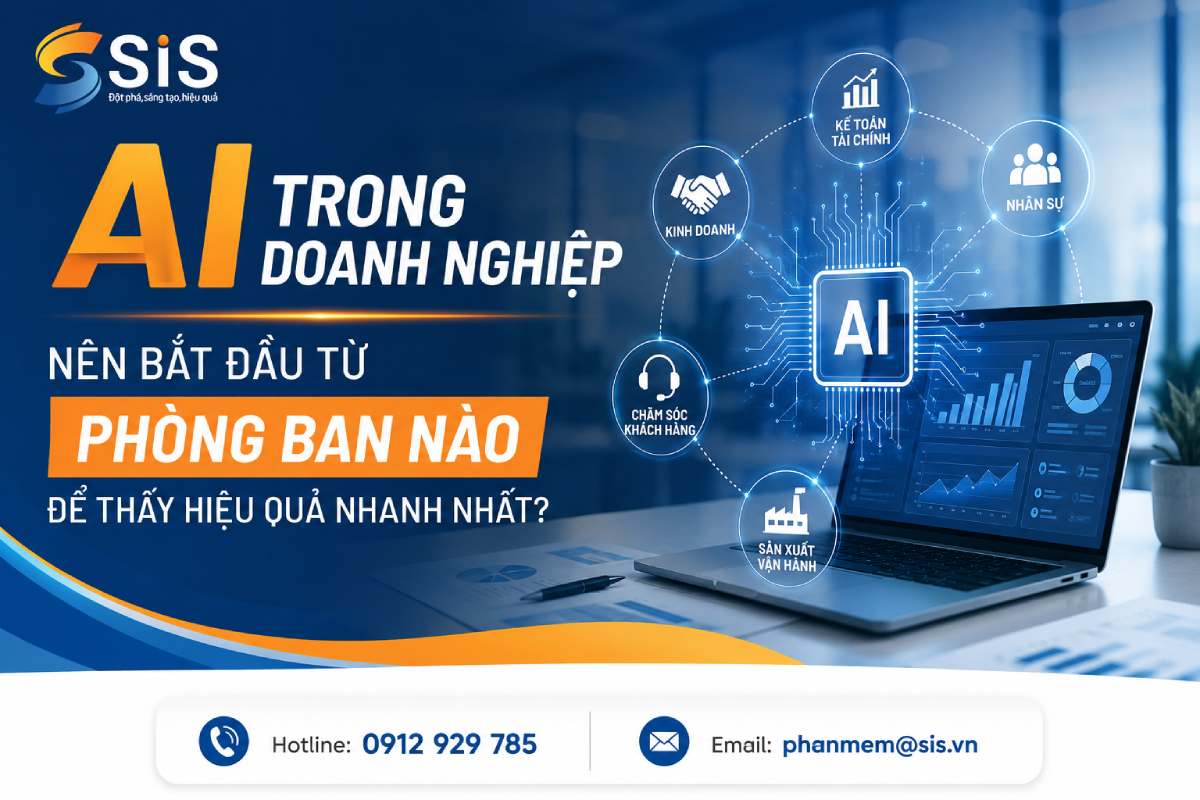 AI trong doanh nghiệp: Nên bắt đầu từ phòng ban nào để thấy hiệu quả nhanh nhất?