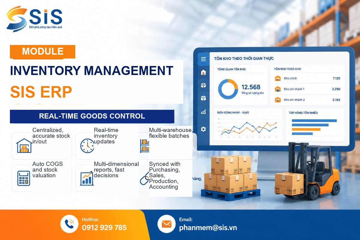 SIS ERP Inventory Management Module: Real-Time Control of Goods