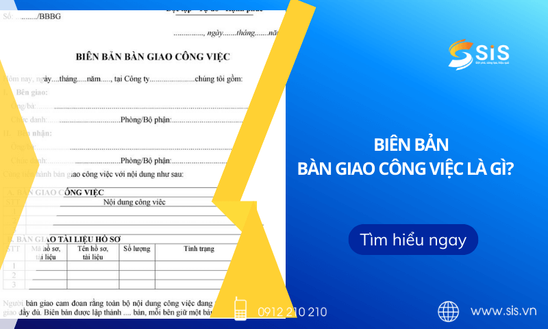 Những nội dung cần c&oacute; của bi&ecirc;n bản b&agrave;n giao c&ocirc;ng việc
