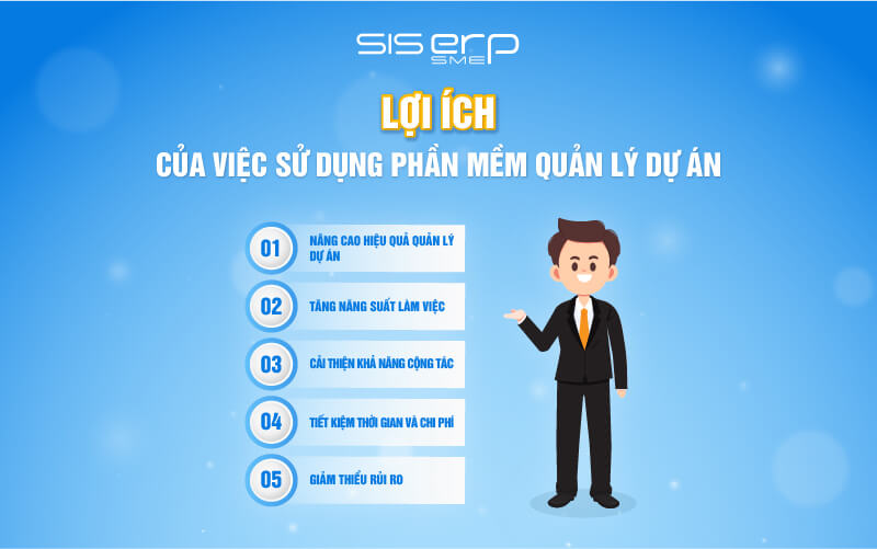lợi ích của phần mềm quản lý dự án