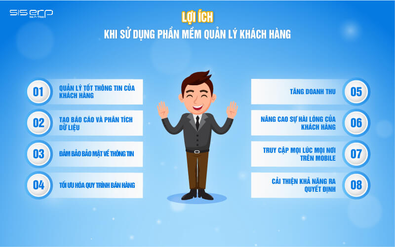 lợi ích khi sử dụng phần mềm crm