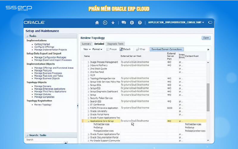 phần mềm oracle erp cloud