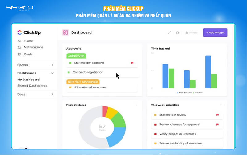 phần mềm quản lý dự án clickup