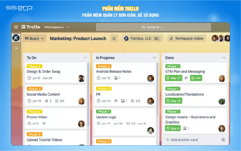 phần mềm quản lý dự án trello